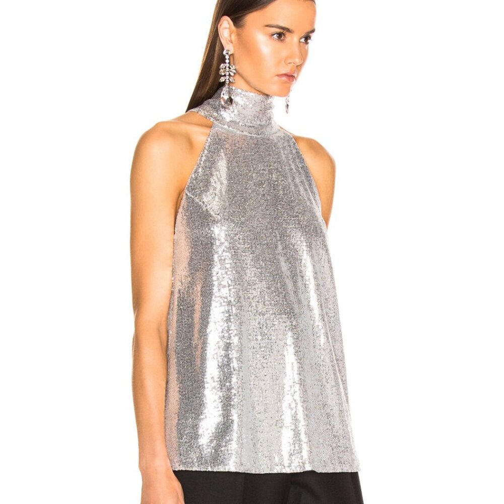 NWT Galvan London Galaxy Sash Neck Tunic Top